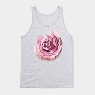 Pink Rose Stylized Art Tank Top